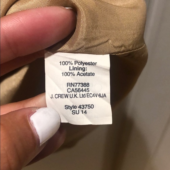 J. Crew Tan/White Polka Dot Dress - Picture 3 of 5